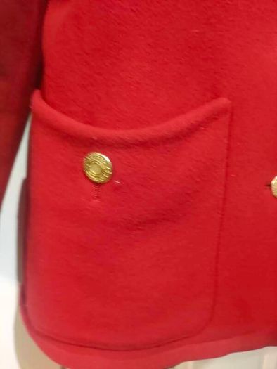 Vintage Klein petite Paris Red wool blazer size 36 Small Postage included