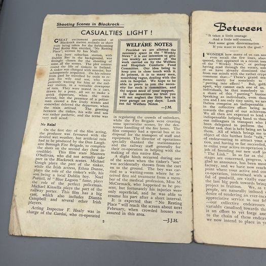 1950 CIE Weekly News Enterprise Belfast Dublin Cork Rail Link Irish Railway Mag
