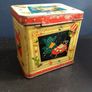Funky Atomic Mid-Century Modern 1950's Small Tin Tea Caddy, with a Funky and Rare Graphic Design - MCM/50s Display! Props for Stage and Screen! Image 3