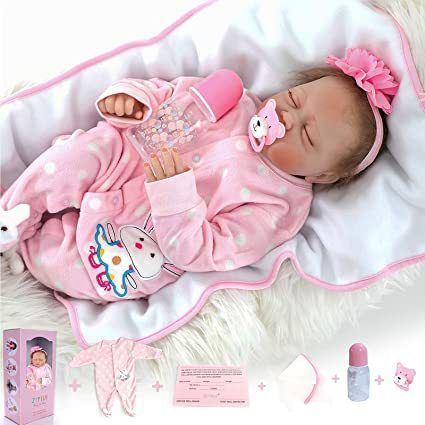 22 inches 55 cm Reborn Dolls Vinyl Soft Silicone
