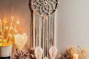 Boho Dream Catchers for Bedroom-Macrame Woven Wall Hanging Handmade Dreamcatcher with Tassel Decoration Bedroom Decor Ornament Craft (FREE POSTAGE)