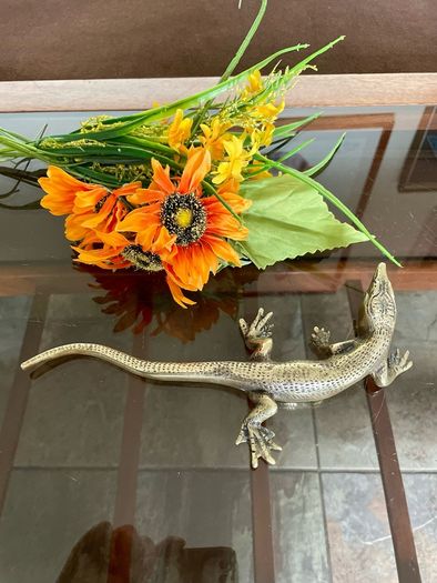 Peerage Brass Lizard Post War 1950s 25 cm