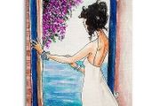 wall art sticker Handdraw Characters Modern Style Colorful Canvas Painting Poste