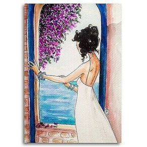 wall art sticker Handdraw Characters Modern Style Colorful Canvas Painting Poste