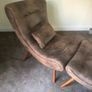 Armchair & Matching Footstool Image 7