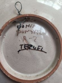 Dominican hand painted plate