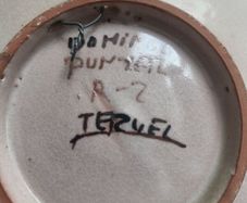 Dominican hand painted plate