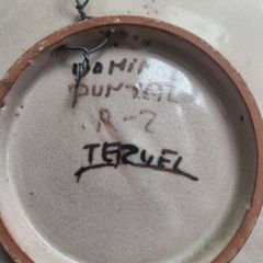 Dominican hand painted plate
