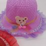 Girls Sun Hats With Animal Motif And Ribbon Image 2