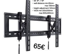 Tv Wall Mount Bracket Flat Tilt Pull Out 50-90"