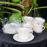 Wedgwood Strawberry & Vine Fine Bone China Teacup & Saucer Set of 6 Made in England Image 2