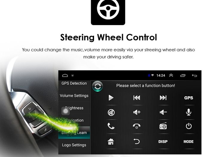 1 DIN Android Car Radio Video Audio Universal Stereo Auto Carplay 7Inch Screen Autoradio for VW Nissan Peugeot Toyota Multimedia