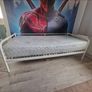 Stylish White Metal Daybed / Single Bed Frame Image 3