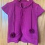 Short Sleeve Purple Cardigan / Jumper Image 6
