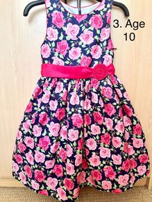 Girls dress Age 10 Pink Flowers