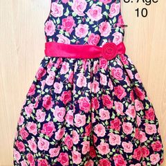 Girls dress Age 10 Pink Flowers