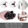 SALE | 12PCS Vintage Cabinet Knobs, Chic Drawer Knobs, Antique Kitchen Cupboard Handles, 30mm Round Furniture Door Knobs, Black Image 6