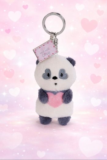 Nici Soft Toy Keyring (German brand) Panda with heart 8cm