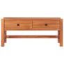 Desk with 2 Drawers 100x40x45 cm Recycled Teak Wood Image 3