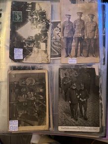 120 + World War One Postcards in a presentation album