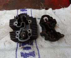Vintage Honda C100 Cylinder Head