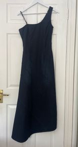 Vintage Sisley Asymmetrical Denim Dress - Size S