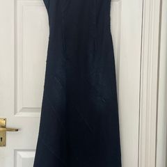 Vintage Sisley Asymmetrical Denim Dress - Size S