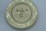 Vintage Mintons Bone China Saucer Green Band Gold Floral Art Deco Made in Englan
