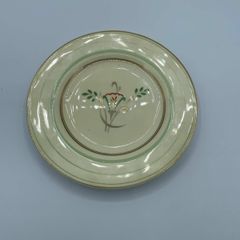 Vintage Mintons Bone China Saucer Green Band Gold Floral Art Deco Made in Englan
