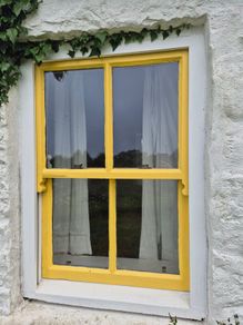 Wood Sash Windows traditional Irish cottage