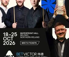 NI Open Snooker final/ semi-final tickets