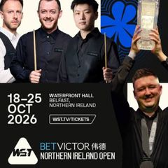 NI Open Snooker final/ semi-final tickets