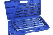 10 Piece Extra Long Ratchet Ring Spanner Set