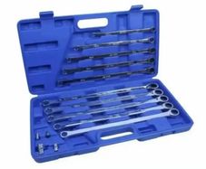 10 Piece Extra Long Ratchet Ring Spanner Set