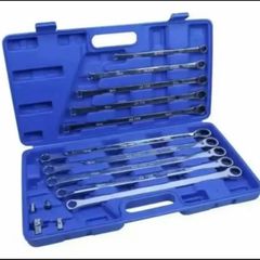 10 Piece Extra Long Ratchet Ring Spanner Set