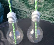 Pair of Light Bulb Drinking Glasses