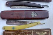 antique razor blades and razor sharpener