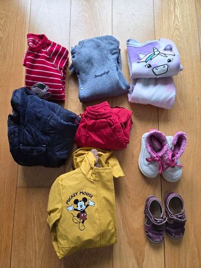 kids clothes and shoes 13 items