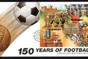 1998 Guernsey 15th Anniversary of the Cambridge Rules for Football Commemorative Stamps Miniature Sheet Official First Day Cover (FDC)