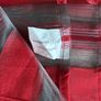 Red and black curtain panel Image 3