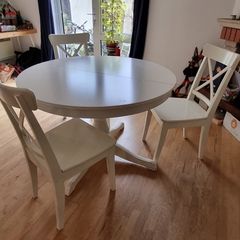 IKEA INGATORP Extendable Dining Table +