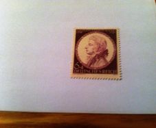 German stamp issued during WW2 - Mozart