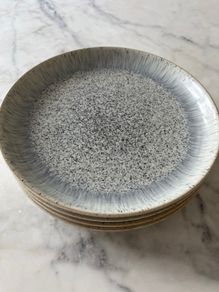 Denby Halo Blue/Grey Speckled Dinner Plates Set of 4