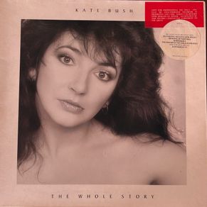 Kate Bush - The Whole Story. Greatest hits compilation. German 1st pressing in gatefold sleeve. With a promo and a hype sticker on the front. Exceptionally good condition. Bargain!