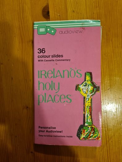 Vintage 36 Coloured Slides Of Ireland's Holy Places. With Cassette Commentary BY koaudioview Dublin