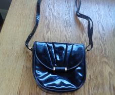 Ladies Black Patent Handbag for Sale