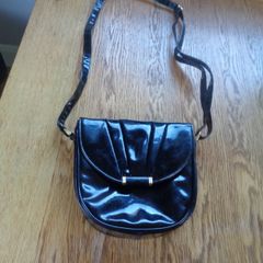 Ladies Black Patent Handbag for Sale