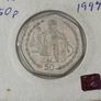 Joey Dunlop 50p anniversary coin 1997 Isle of Man Image 3