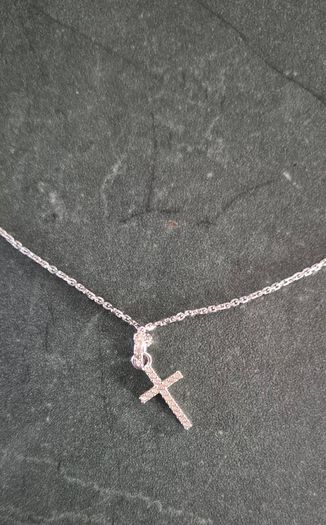 Authentic Swarovski Crystal Cross Pendant Necklace