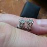 Stunning 1.00 ctw Natural Diamond Cluster Earrings in 18K Gold Image 7